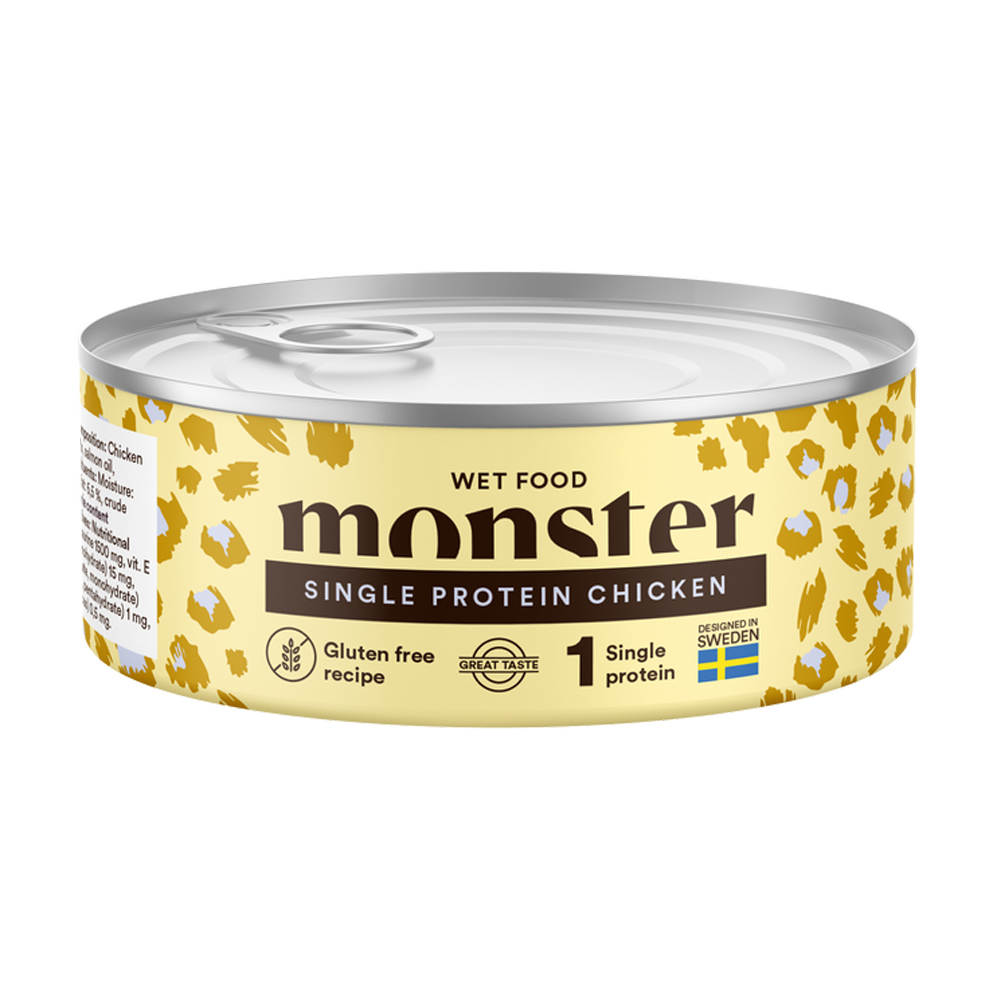 Monster Cat Adult Single Chicken Dåse - 100 G