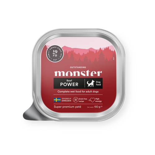 Monster Dog Power Kyllingepatébakke - 150 g