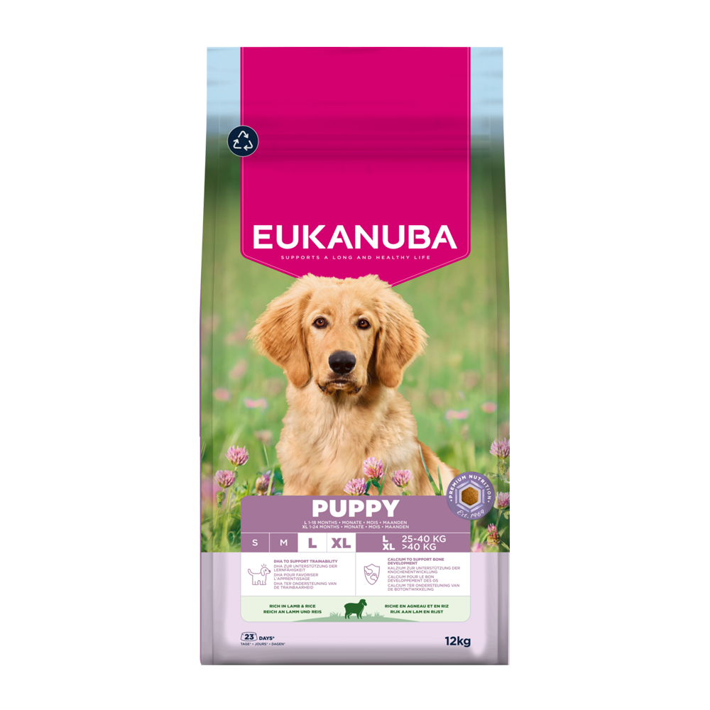 Euk Hundehvalpe Lille/med Lam & Ris - 12 KG