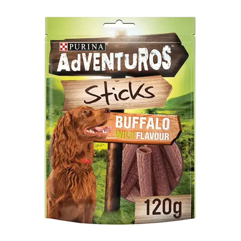 Adventuros Sticks Til Små Hunde Buffalo - 90 G