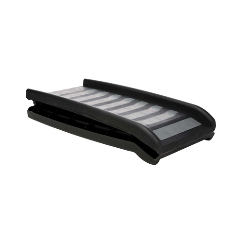 Rampe Petwalk, sammenklappelig, 39 × 160 cm, plast, sort, op til 70 kg