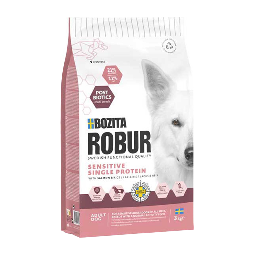 Bozita Robur Adult Sensitive SP Laks & Ris