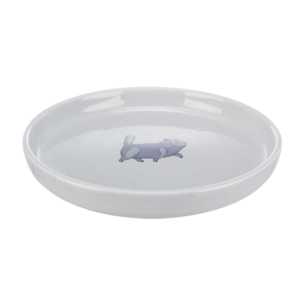 Skål Fat Cat Lav/Bred Keramik - 0,6 L