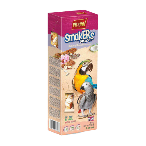 Vitapol Smakers Maxi Papegoja Mandel - 450 G | Endast 159 kr! - Zoogiganten