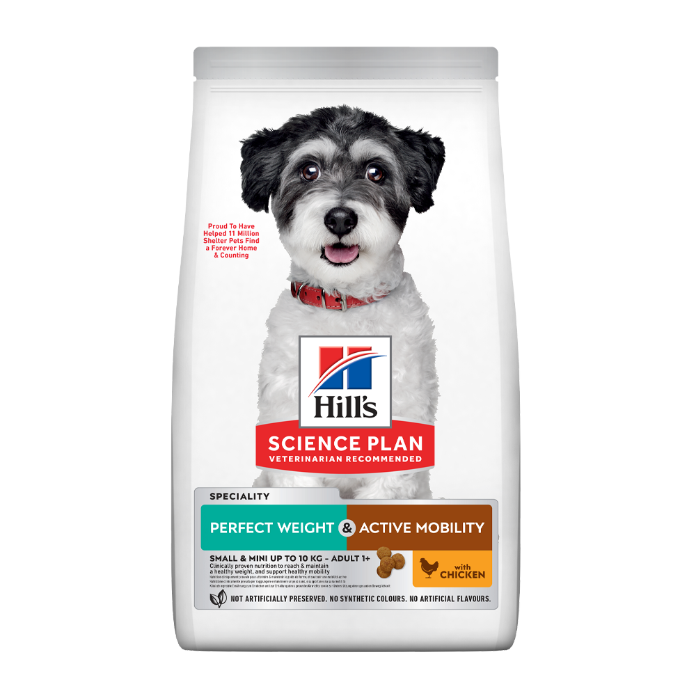 Science Plan Canine Adult Perfect Weight & Active Mobility Small & Mini med kylling