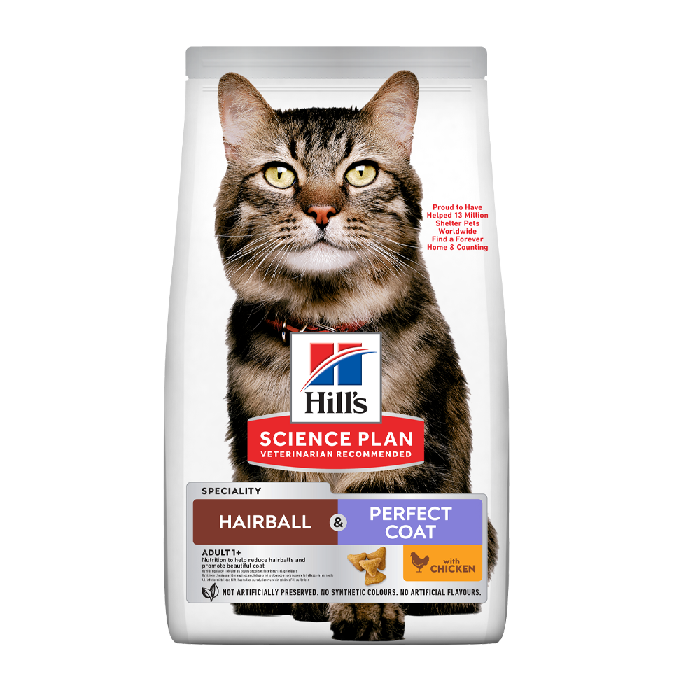 Science Plan Hårboller til Voksne Katte + Stk - 1,5 KG