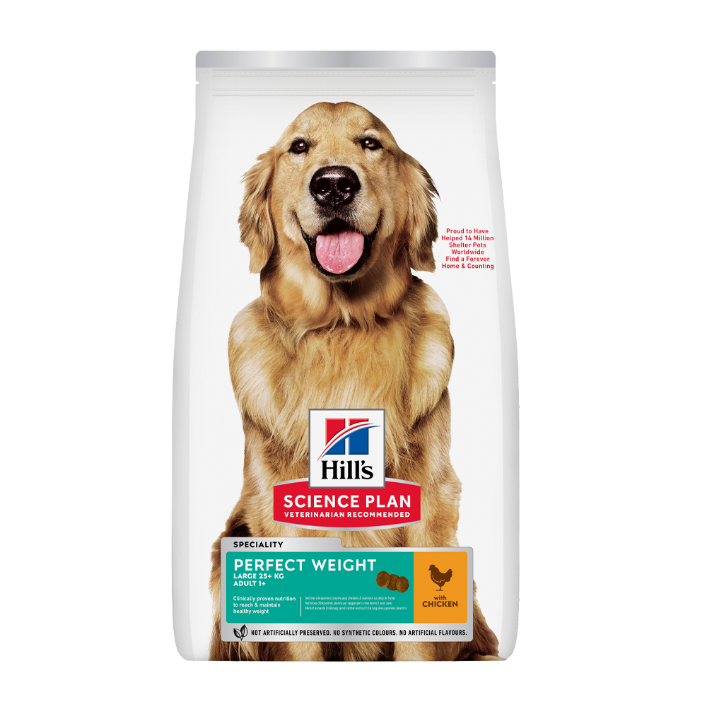 Science Plan Canine Adult Perfect Weight Large Breed Kylling - 12 kg