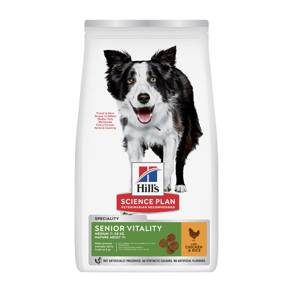 Science Plan Canine Senior Vitality Medium Kylling