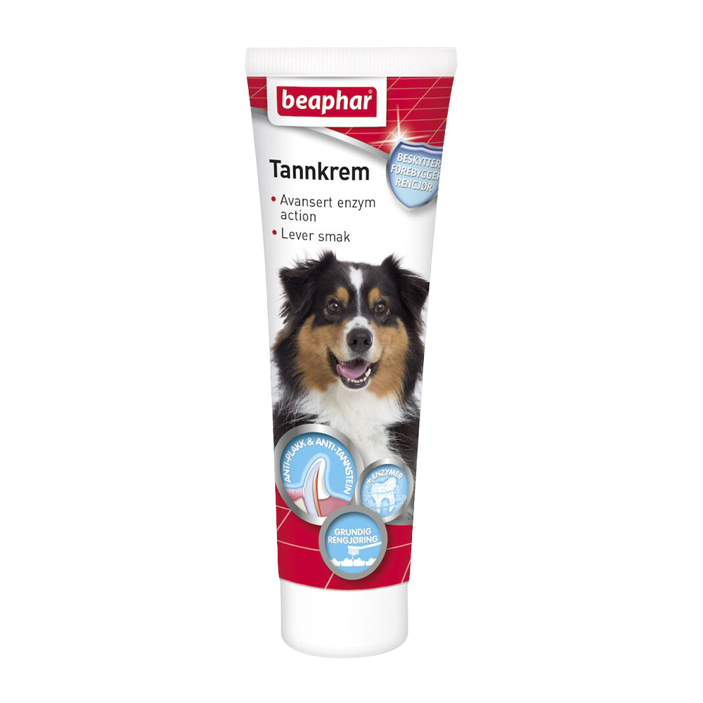 Tandpasta med enzymer til hund og kat