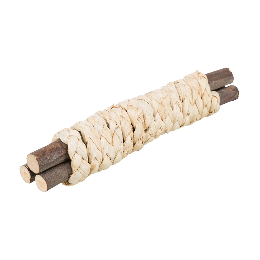 Træpinde i stråfletning