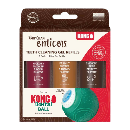 Kong/Tropiclean refill til tandbolde, 3-pak
