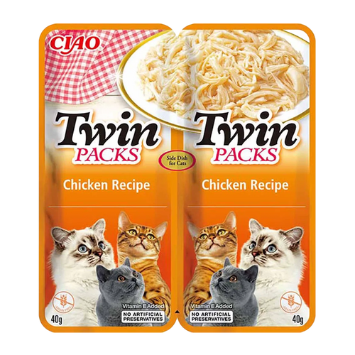 Dobbeltpakker Kylling i kyllingebouillon - 2x40 g