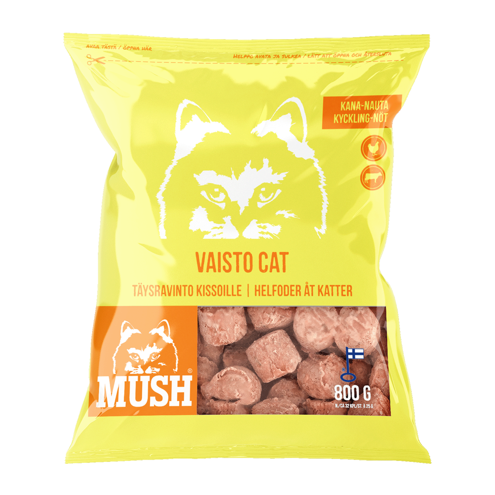 Mush Vaisto® Kattegul (kylling - oksekød)