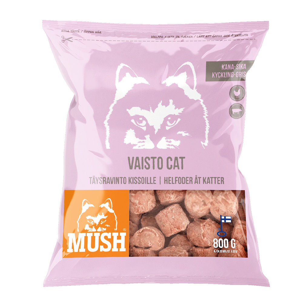 Mush Vaisto® Kat Pink (Kylling - Gris)
