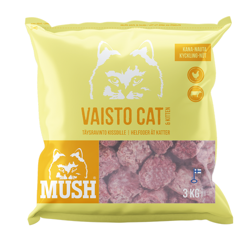 Mush Vaisto® Kattegul (kylling - oksekød)