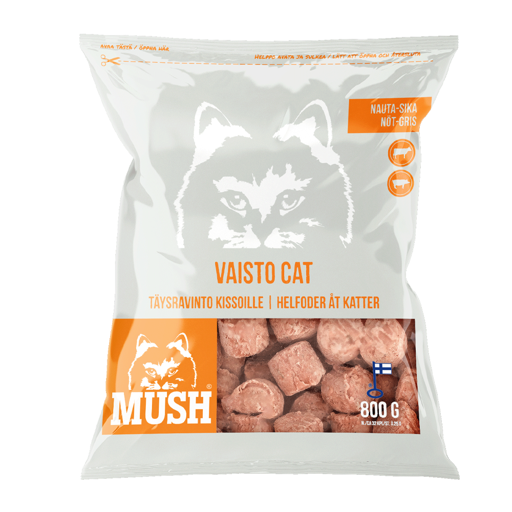 Mush Vaisto® Kattehvide (oksekød - svinekød) - 3 kg