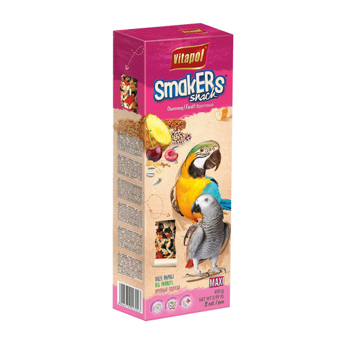 Vitapol Smakers Maxi Papegoja Fruktmix - 450 G | Endast 129 kr! - Zoogiganten