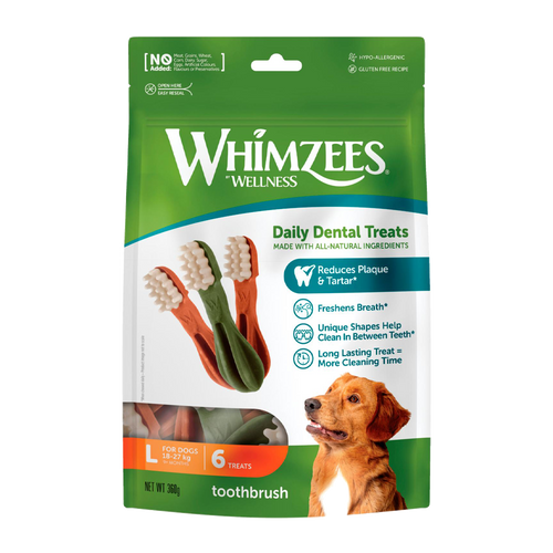 Whimzees Tandborste Star 6 st L - 360 G | Endast 149 kr! - Zoogiganten