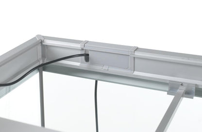 Fusion Akvarium / Sølv Hvid - 160X60X64 CM, 576 L