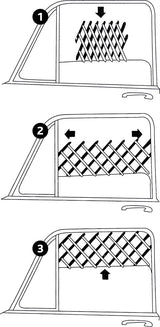 Ventilationsgaller till bilruta 30-110 cm