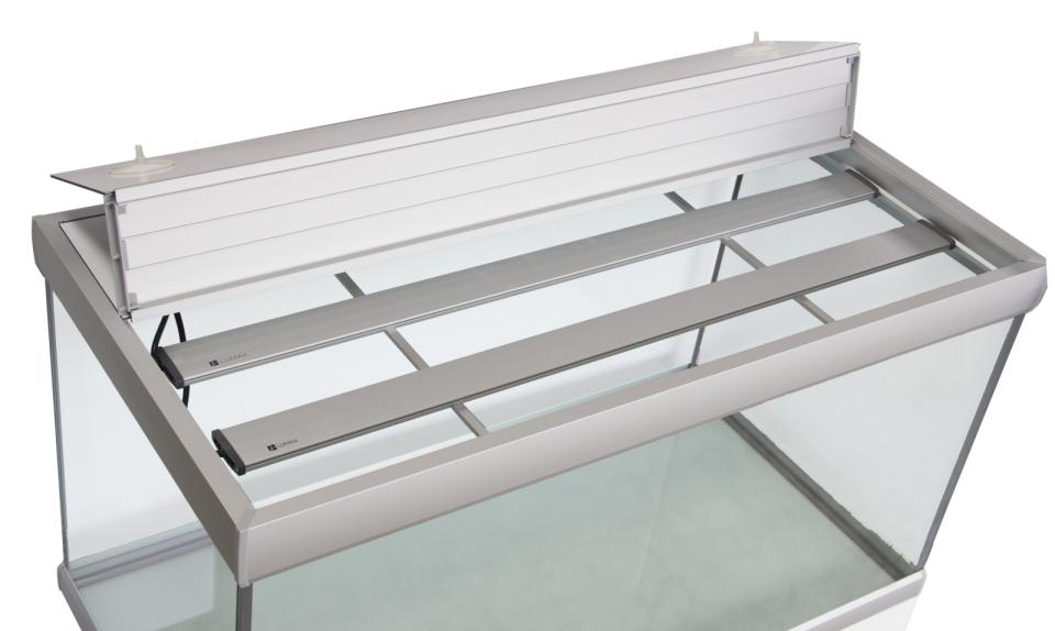 Fusion Akvarium / Sølv Hvid - 160X60X64 CM, 576 L