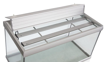 Fusion Akvarium / Sølv Hvid - 160X60X64 CM, 576 L