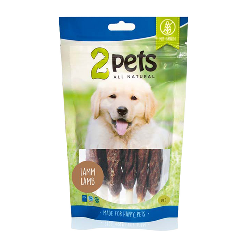 2PETS Tyggepinde M Lam - 12 CM - 6 PAKKER