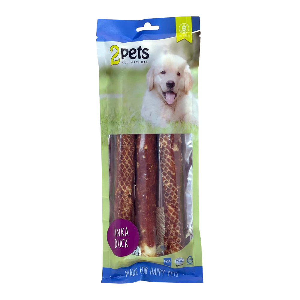 2PETS Tyggerulle M Andefilet - 28 CM - 3 PAKKER