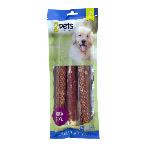 2PETS Tyggerulle M Andefilet - 28 CM - 3 PAKKER