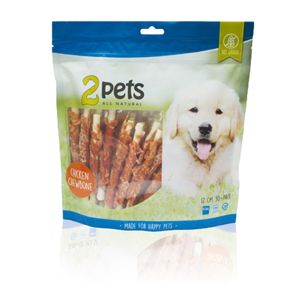 2PETS Tyggepinde M Kyllingefilet - 12 CM