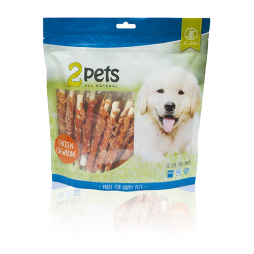 2PETS Tyggepinde M Kyllingefilet - 12 CM
