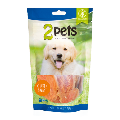 2PETS Dogsnack Kyllingebryst - 100 G