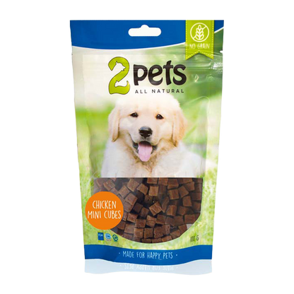 2PETS Dogsnack Chicken Minicubes