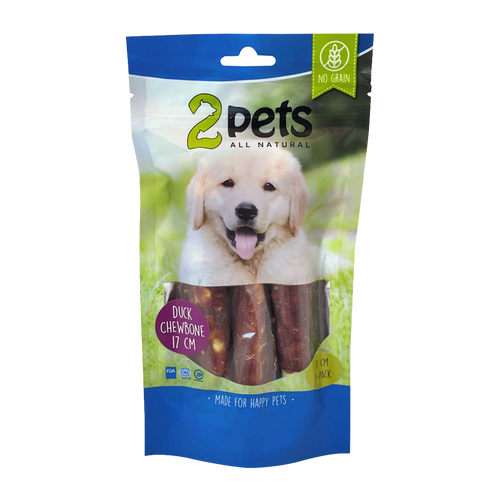 2PETS Tyggerulle M Andefilet - 17 CM - 3 PAKKER