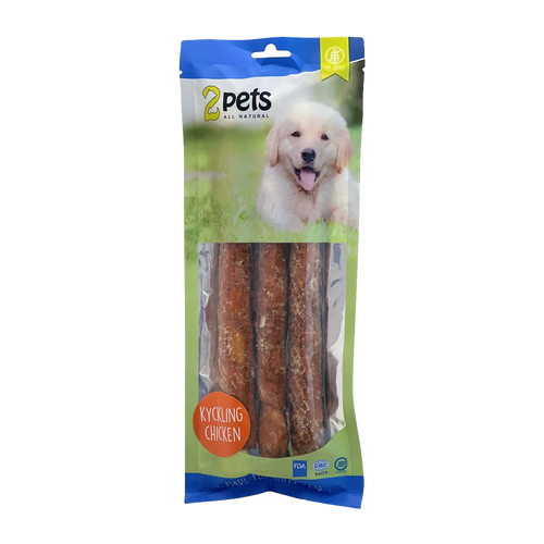 2PETS Tyggerulle M Kyllingefilet - 28 CM - 3 PAKKER