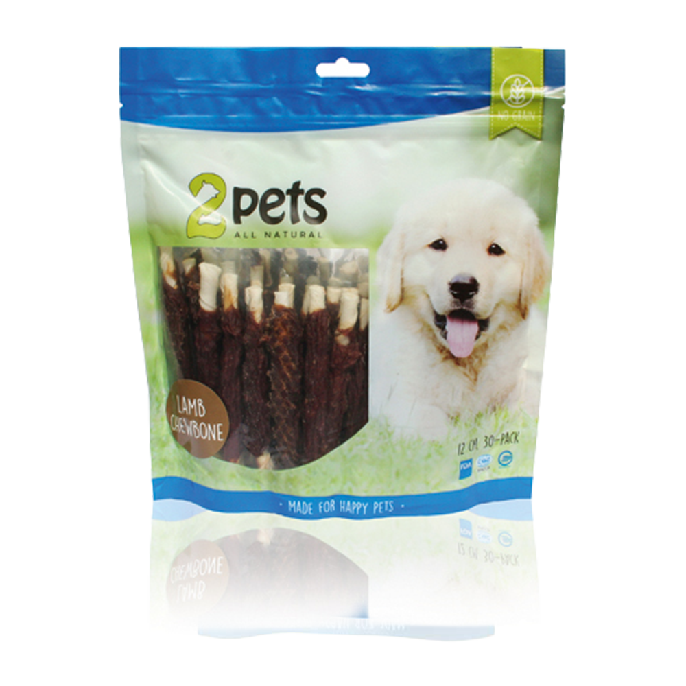 2PETS Tyggepinde M Lam - 12 CM - 30 PAKKER