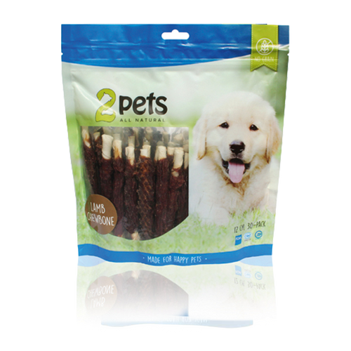 2PETS Tyggepinde M Lam - 12 CM - 30 PAKKER