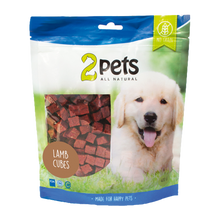 2PETS Dogsnack Lammekød i Terninger - 400 G