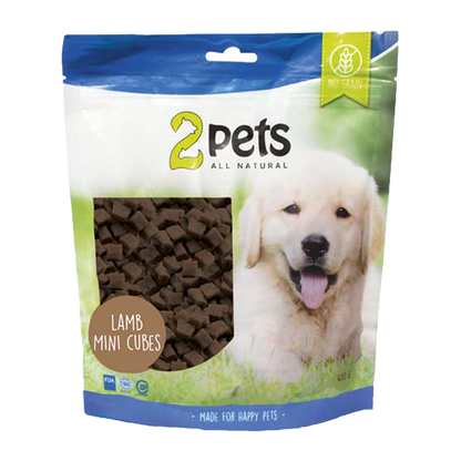 2PETS Dogsnack Lamb Minicubes