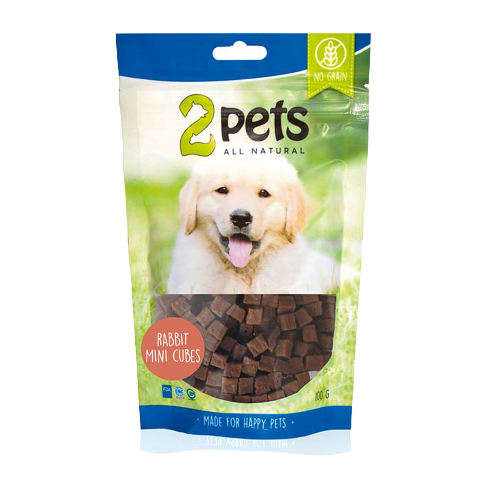 2PETS Dogsnack Rabbit Minicubes