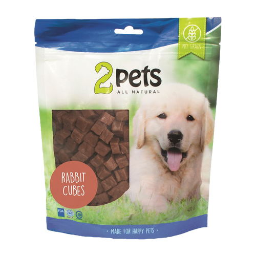 2PETS Hundesnack Kanin Terninger