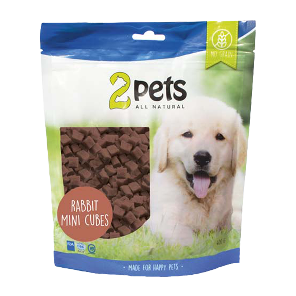 2PETS Dogsnack Rabbit Minicubes