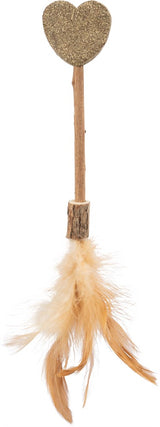 Matatabi-pind med katteurt-hjerte - 23 CM