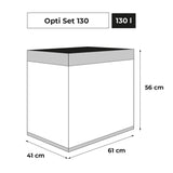 AKVARIUM OPTISET 130 GRÅ 2.0