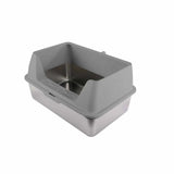 Kattetoilet rustfrit stål grå 60x40x30 cm