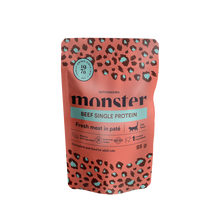 Monster Katteposer Voksen Oksekød 85 g (8-pak)