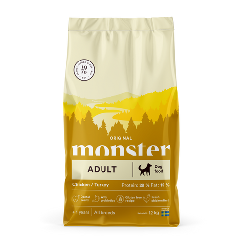 Monster Dog Original Voksen Kylling/Kalkun