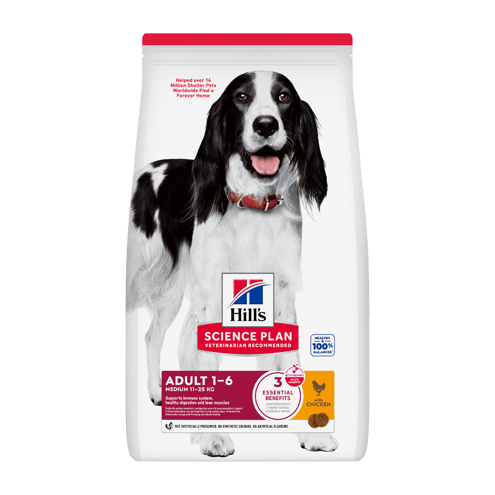 Science Plan Hundefoder Adult Medium Lam &amp; Ris - 2,5 KG