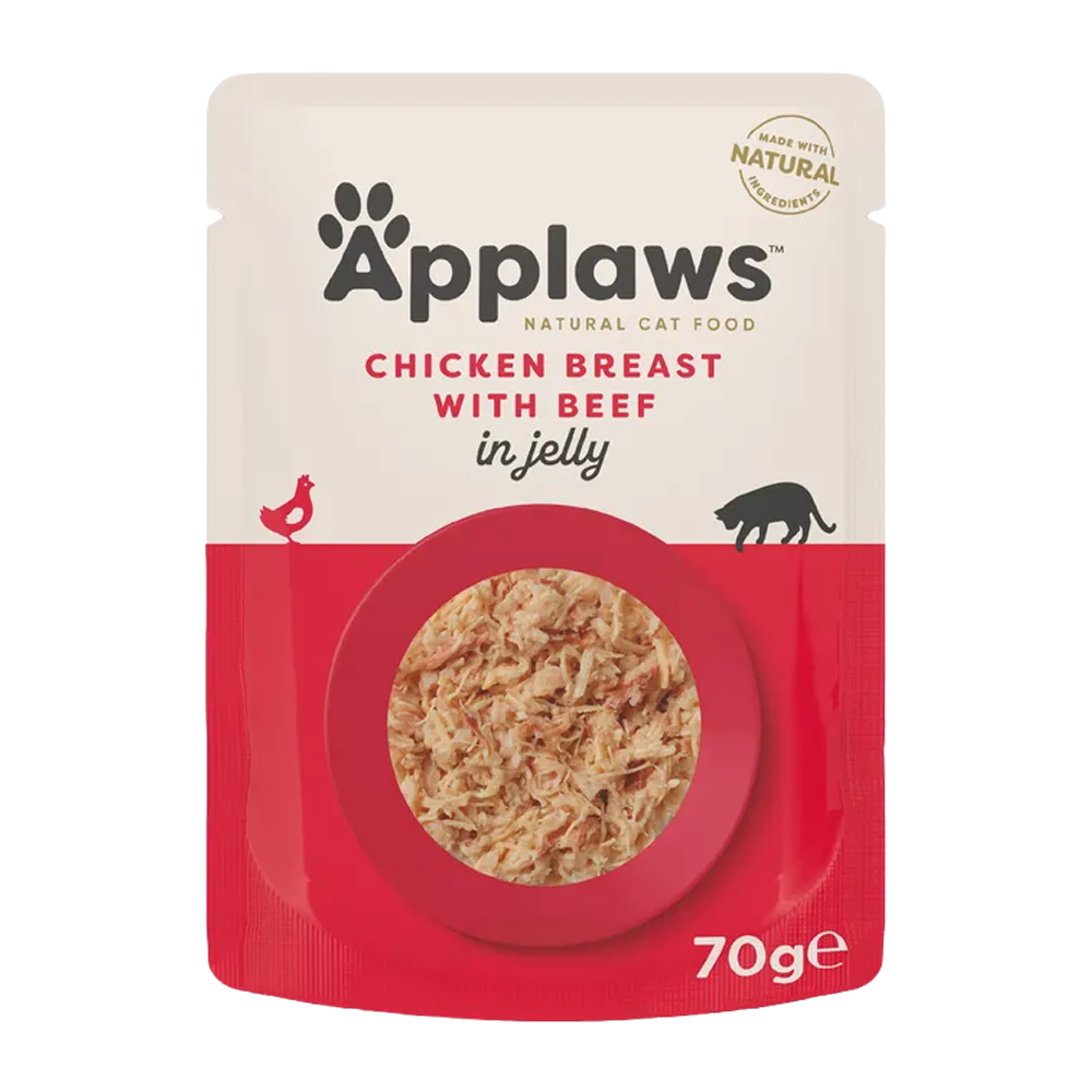 Applaws Kattepose Kylling + Oksekød Gelé - 70 G