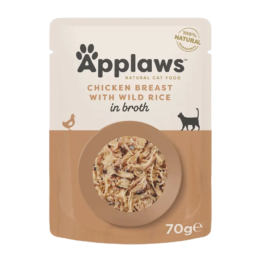 Applaws Kattepose Kylling & Vildris - 12X70 G